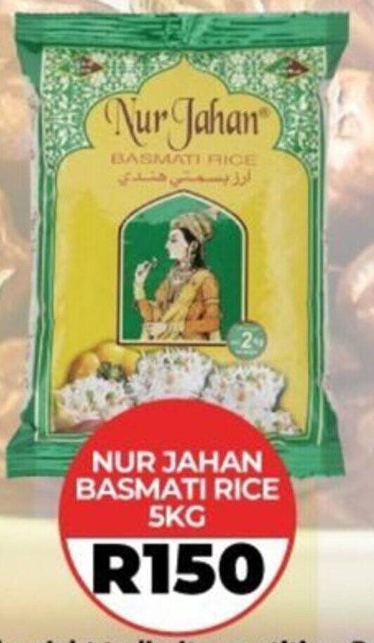 NUR JAHAN BASMATI RICE 5KG offer at 1UP