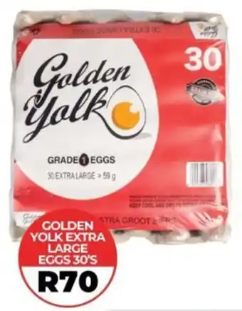 1UP GOLDEN YOLK EXTRA LARGE EGGS 30'S offer