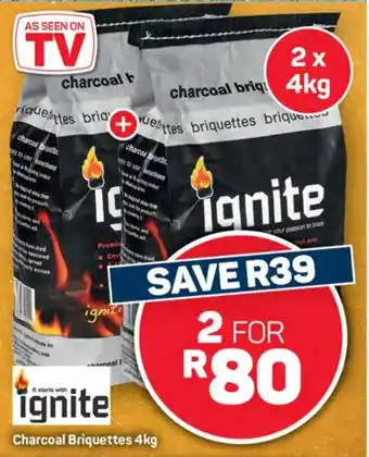 Pick n Pay Hypermarket Charcoal Briquettes 4kg offer