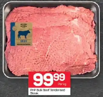 Pick n Pay Hypermarket PnP Bulk Beef Tenderised Steak offer