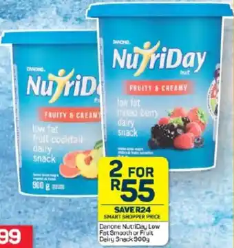 Pick n Pay Hypermarket Danone NutriDay Low Fat Smooth or Fruit Dairy Snack 900g offer