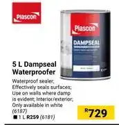 Builders Warehouse Plascon 5L Dampseal Waterproofer offer