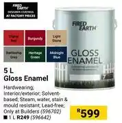 Builders Warehouse Fired Earth 5L Gloss Enamel offer