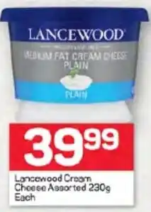 Pick n Pay Hypermarket Lancewood Cream Cheese Assorted 230g Each offer