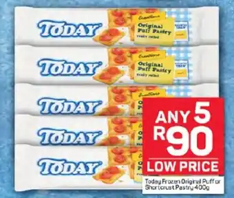 Pick n Pay Hypermarket Today Frozen Original Puffor Shortcrust Pastry 400g offer