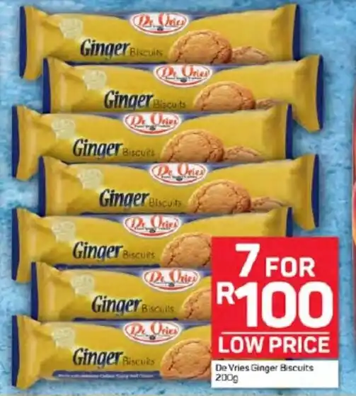 Pick n Pay Hypermarket De Vries Ginger Biscuits 200g offer