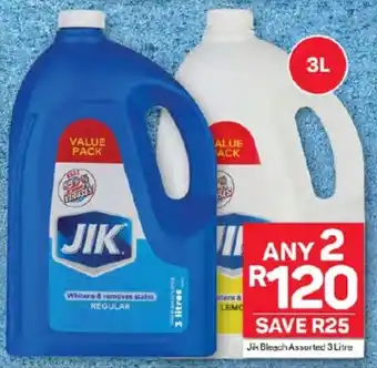 Pick n Pay Hypermarket Jik Bleach Assorted 3 Litre offer