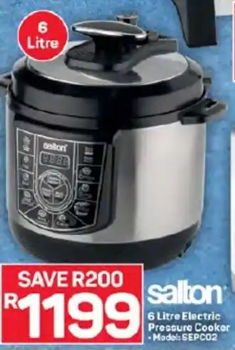 Pick n Pay Hypermarket salton 6 Litre Electric Pressure Cooker offer