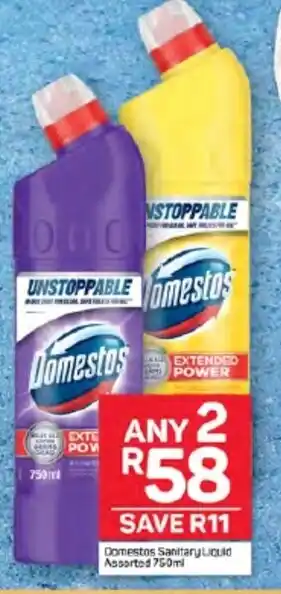 Pick n Pay Hypermarket Domestos Sanitary Liquid Assorted 750ml offer