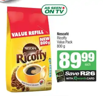 Spar Nescafé Ricoffy Value Pack 800g offer