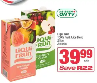 Spar Liqui Fruit 100% Fruit Juice Blend offer