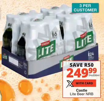 Checkers Castle Lite Beer NRB offer