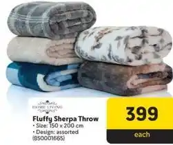 Makro Home living - fluffy sherpa throw offer