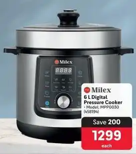 Makro Milex - 6 l digital pressure cooker offer