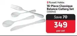 Makro Russell hobbs - 16-piece classique balance cutlery set offer