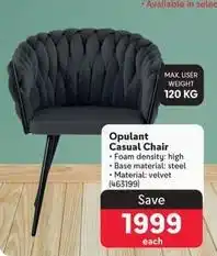 Makro Opulant casual chair offer