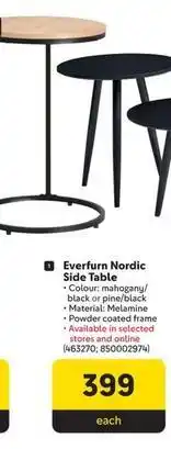 Makro Everfurn nordic side table offer