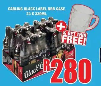 Boxer Liquors CARLING BLACK LABEL NRB CASE 24x330ml offer