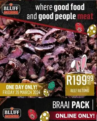 Bluff Meat Supply BEEF BILTONG offer