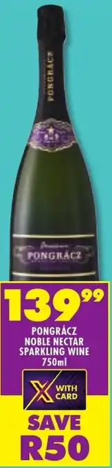 Shoprite Liquor PONGRÁCZ NOBLE NECTAR SPARKLING WINE 750ml offer