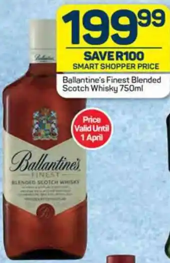 Pick n Pay Ballantine's Finest Blended Scotch Whisky 750ml offer