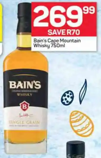 Pick n Pay Bain's Cape Mountain Whisky 750ml offer