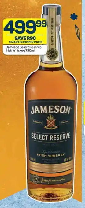 Pick n Pay Jameson Select Reserve Irish Whiskey 750ml offer