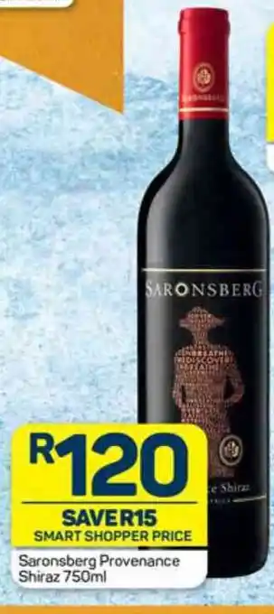 Pick n Pay Saronsberg Provenance Shiraz 750ml offer