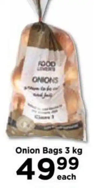 Food Lover's Market Onion Bags 3 kg offer