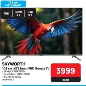 Makro SKYWORTH 108 cm (43) Smart FHD Google TV offer