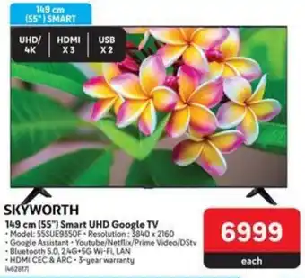 Makro SKYWORTH 149 cm (55") Smart UHD Google TV offer