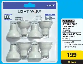 Makro LIGHT WORX 6 W LED GU10 Cool White offer