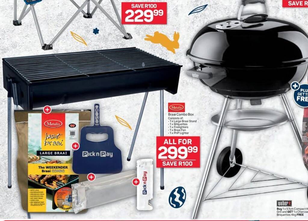 Metalix Braai Combo Box offer at Pick n Pay Hypermarket