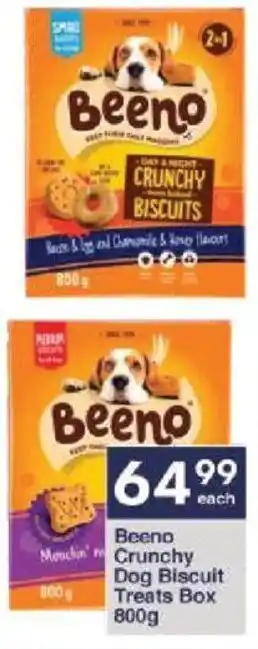 President Hyper Beeno Crunchy Dog Biscuit Treats Box 800g offer