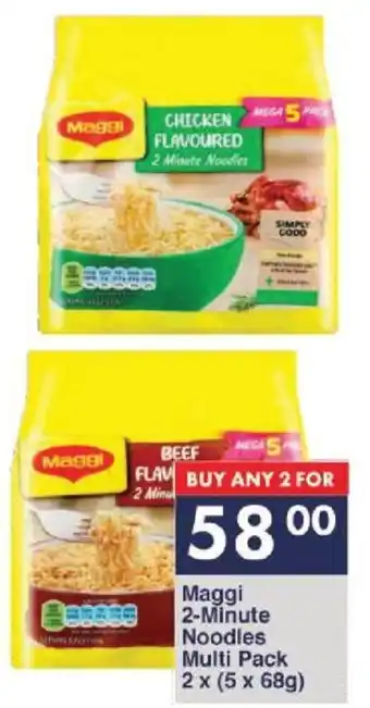 President Hyper Maggi 2-Minute Noodles Multi Pack 2 x (5 x 68g) offer