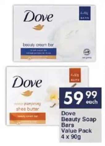 President Hyper Dove Beauty Soap Bars Value Pack 4x90g offer