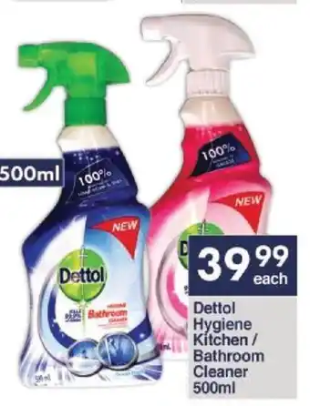 President Hyper Dettol Hygiene Kitchen/ Bathroom Cleaner 500ml offer