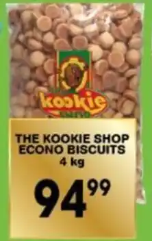 Giant Hyper THE KOOKIE SHOP ECONO BISCUITS 4 kg offer