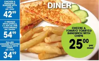 Giant Hyper CHEESE & TOMATO TOASTED SANDWICH WITH CHIPS offer
