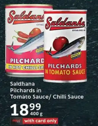 Oxford Freshmarket Saldhana Pilchards in Tomato Sauce/ Chilli Sauce offer