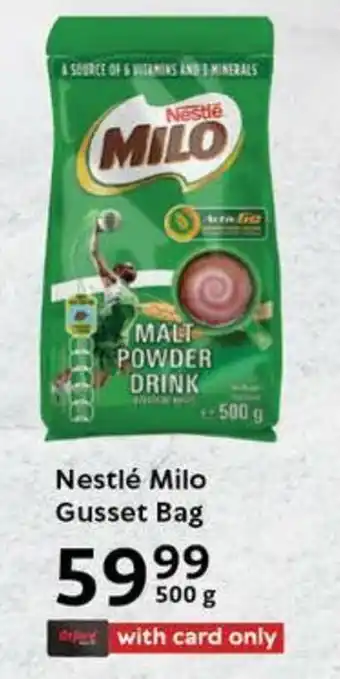 Oxford Freshmarket Nestlé Milo Gusset Bag offer