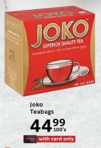 Oxford Freshmarket Joko Teabags offer