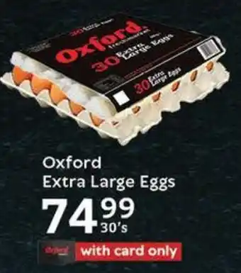 Oxford Freshmarket Oxford Extra Large Eggs offer