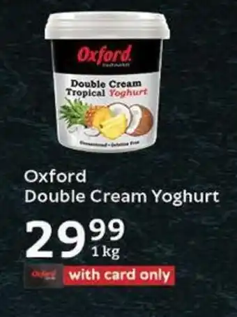 Oxford Freshmarket Oxford Double Cream Yoghurt offer