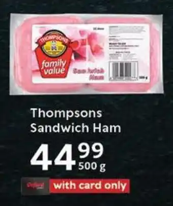 Oxford Freshmarket Thompsons Sandwich Ham offer