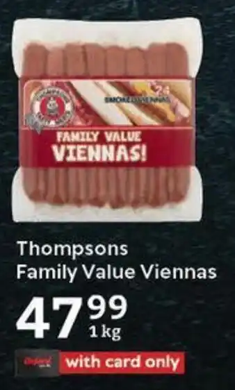 Oxford Freshmarket Thompsons Family Value Viennas offer