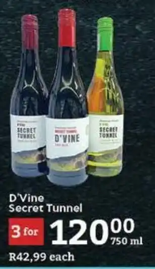 Oxford Freshmarket D'Vine Secret Tunnel offer