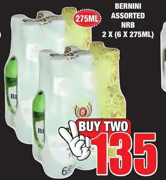 Boxer Liquors Bernini Assorted NRB 2x (6x275ml) offer