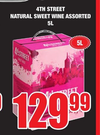 Boxer Liquors 4th Street Natural Sweet Wine Assorted 5L offer