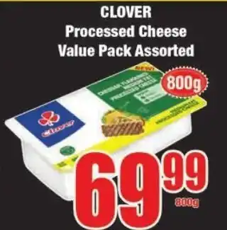 Boxer Build Clover Processed Cheese Value Pack Assorted 800g offer